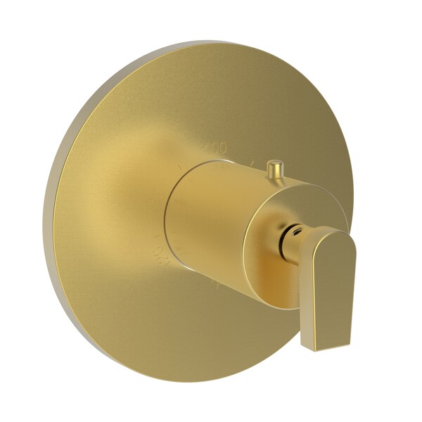 Newport Brass 3/4" Round Thermostatic Trim Plate With Handle in Satin Gold (Pvd) 3-2974TR-24S - main